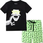 Toddler Boy Clothes Kids Summer Cotton Outfits Shirt Short Sets Size 2-7